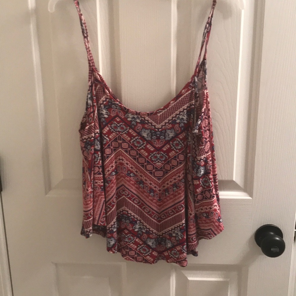 Red Flowy top